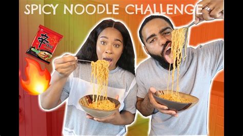 SPICY NOODLE CHALLENGE !! - YouTube