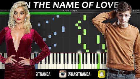 Martin Garrix - IN THE NAME OF LOVE (PIANO TUTORIAL) - YouTube