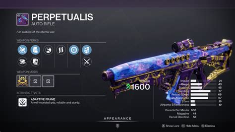 Destiny 2 Perpetualis Auto Rifle - Deltia's Gaming