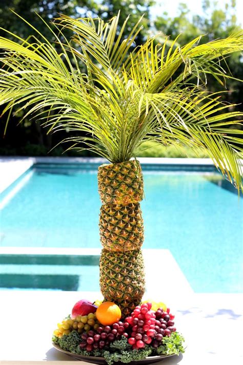 Pineapple Palm Tree Fruit Display Instructions Images & Pictures - Becuo