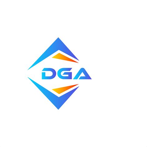 DGA abstract technology logo design on white background. DGA creative initials letter logo ...