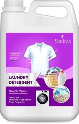 Shatras Liquid Detergent, Suitable For Top And Front Load Washing Machine 5 Liter Lavender ...
