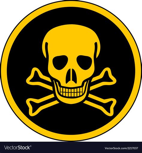 Danger Sign Skull Vector