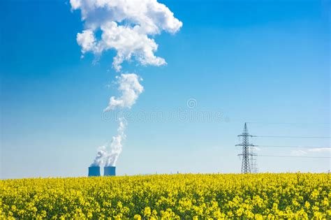 Nuclear Power Plant Temelin. Stock Photo - Image of evaporation, chimney: 92670572