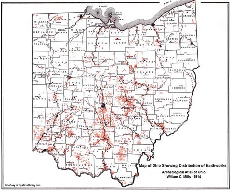 Ohio Indian Mounds Map - Map Of Farmland Cave