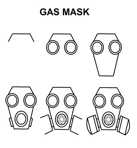 Gas Mask Ww2 Drawing Easy