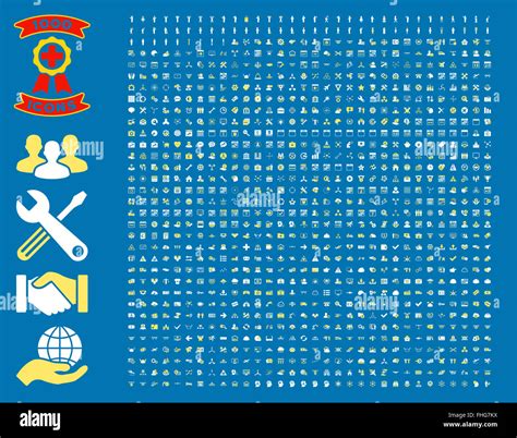 Set Of 1000 Flat Vector Icons Stock Photo - Alamy