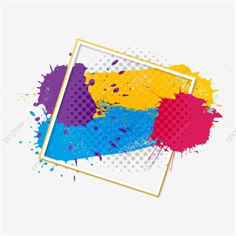 Abstract Colorful Splatter Splash, Color, Splash, Paint PNG and Vector with Transparent ...