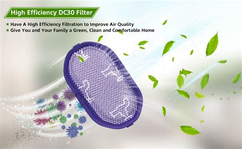 Rebirthcare dc34 dc35 filter for dyson dc30 dc44 dc31 dc45 dc56 animal plus motorhead total ...