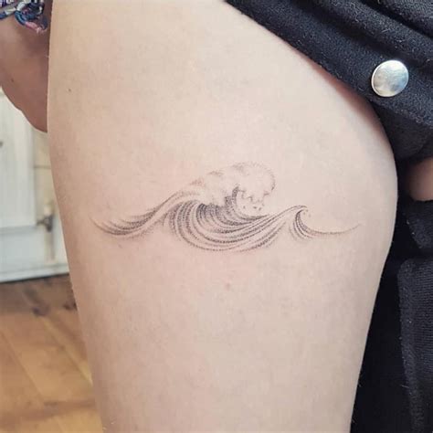 Pin on Tatto | Ocean tattoos, Waves tattoo, Minimalist tattoo