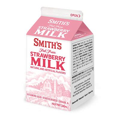 Fat Free Strawberry Milk » Smith Dairy