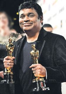 A.R. Rahman - With His Oscars