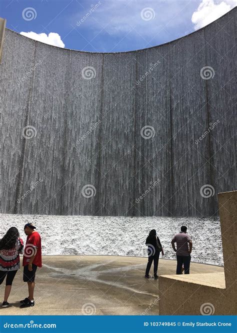 Water Wall in Houston, Texas Editorial Image - Image of houston, famous ...