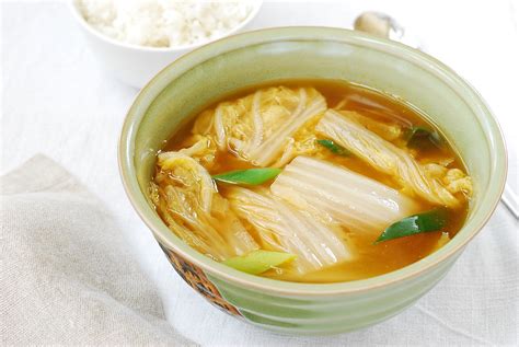 Baechu Doenjang Guk (Soybean Paste Soup) - Korean Bapsang