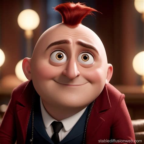 Gru from Despicable Me with Red Hair | Stable Diffusion Online