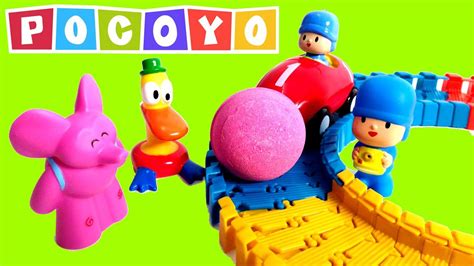 Pocoyo Bath Water Toys Float n Squirt with Elly & Pato Japanese Bath Ball - YouTube