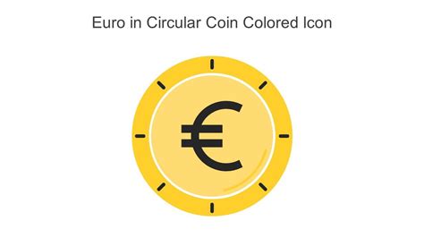 Euro In Circular Coin Colored Icon In Powerpoint Pptx Png And Editable ...