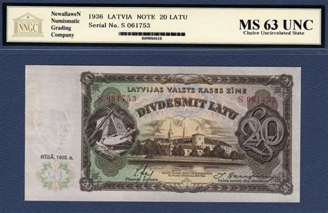 Latvia currency 20 Latu banknote of 1936|World Banknotes & Coins ...