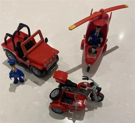 POSTMAN PAT HELICOPTER Jeep Motorbike with Postman Pat figures (x2) Jess (x1) £22.00 - PicClick UK