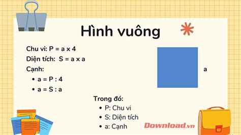 Toán Tiểu Học: Công Thức Tính Diện Tích, Chu Vi, Thể Tích Hình Cơ Bản ...