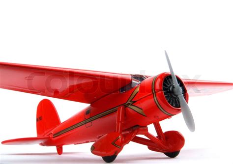 Red toy plane. | Stock image | Colourbox