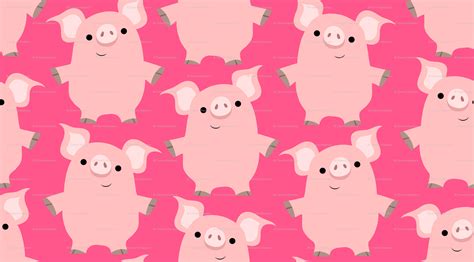 Pink Pigs Cartoon