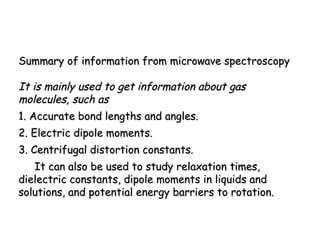 Microwave Spectroscopy | PPT