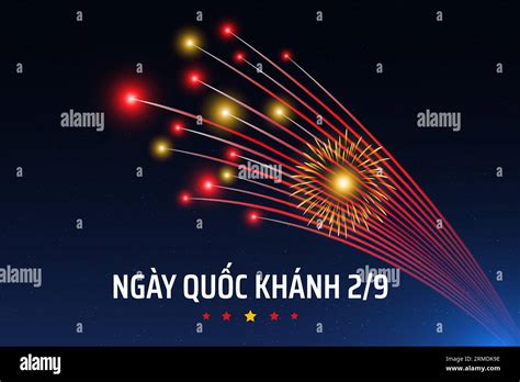 September 2, vietnam independence day, vietnamese colorful fireworks ...