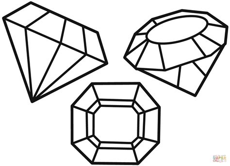 Crystal coloring page | Free Printable Coloring Pages