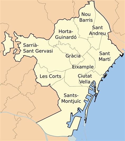 Districts of Barcelona - Wikipedia