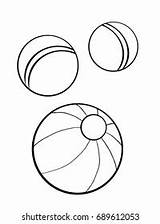 Coloring Page Three Balls ภาพประกอบสต็อก 689612053  Shutterstock sketch template