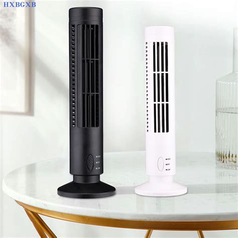 Electric Tower Fan Home Office Desktop Portable USB Powered Vertical Mini Air Cooling Fan ...