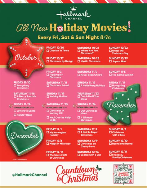 Printable Hallmark Christmas Movies Schedule 2023 - Lola Lambchops