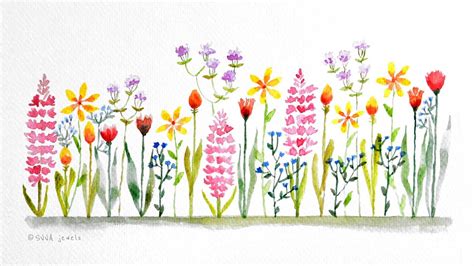 Images Of Spring Flowers In Watercolour | Best Flower Site