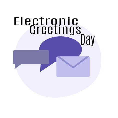 Electronic Greetings Day, Idea for poster, banner, flyer or postcard ...