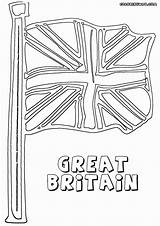 ️British Flag Printable Coloring Page Free Download Gambrco sketch template