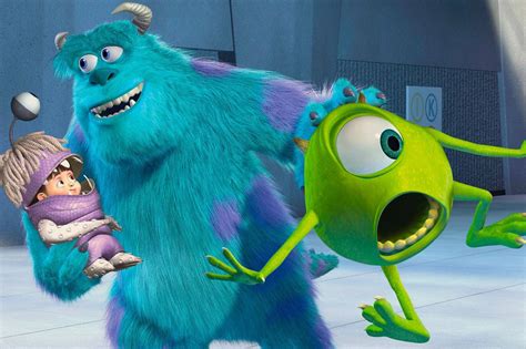 Download Sulley With Boo&Mike Monsters Inc Wallpaper | Wallpapers.com