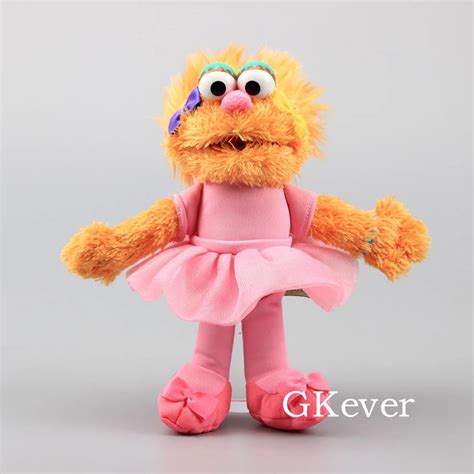 Sesame Street Girl Puppet Zoe Plush Toy with Plastic Eye Zoe Stuffed Dolls 9″ 23 cm | Movies ...