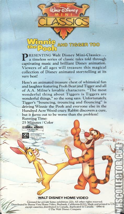 Winnie the Pooh and Tigger Too | VHSCollector.com