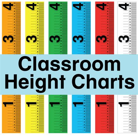 Classroom Height Charts Rulers | Made By Teachers