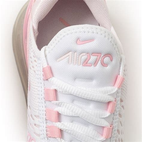 nike women w air max 270 white med soft pink pearl pink