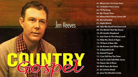 Jim Reeves Gospel Songs Greatest Hits - Classic Country Gospel Jim Reeves in 2022 | Gospel song ...