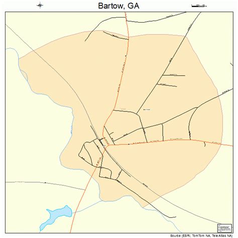 Bartow Georgia Street Map 1305680