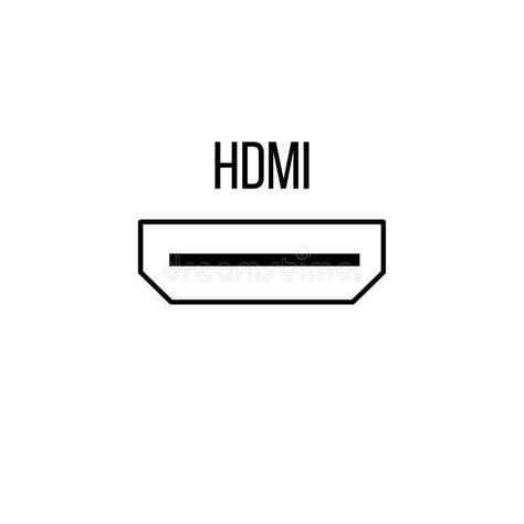 Hdmi-Ikone Aus Der Auflistung Der Elektronischen Geräte Linie ...