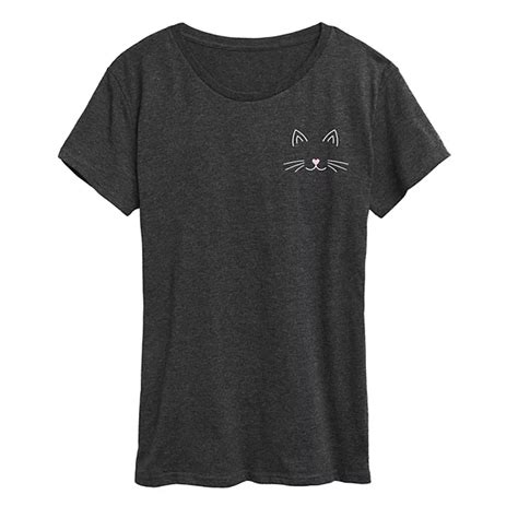 Women's Cat Face Graphic Tee