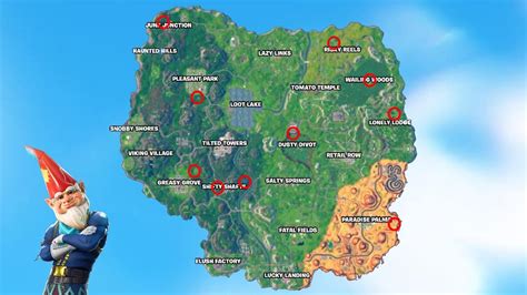 Gnome Locations Fortnite Og 2024 - Wally Krysta