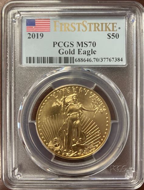 2019 Amercian Gold Eagle MS70 - Steinmetz Coins & Currency