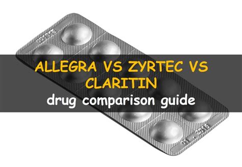 Allegra vs. Zyrtec vs. Claritin