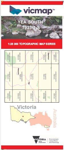 YEA SOUTH 1-25,000 Vicmap Topographic Map 7923-1-S - Maps, Books & Travel Guides