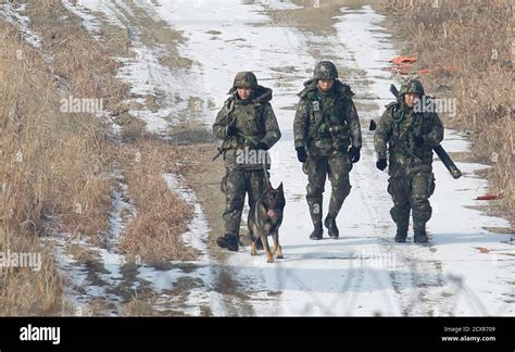 Korea Dmz Soldiers Patrol High Resolution Stock Photography and Images - Alamy